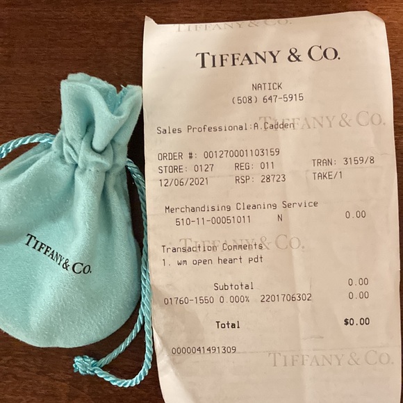 Tiffany & Co. Open Heart Pendant - Picture 12 of 12